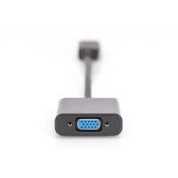 DIGITUS AK-340403-001-S - DisplayPort Adapterkabel, DP - HD15 St/Bu, 0.15m,m/Verriegelung DP 1.2 komp., CE, sw