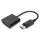 DIGITUS AK-340403-001-S - DisplayPort Adapterkabel, DP - HD15 St/Bu, 0.15m,m/Verriegelung DP 1.2 komp., CE, sw