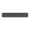 DIGITUS DN-19-BPN-02-SW - 2HE Blindabdeckplatte Farbe Schwarz (RAL 9005)