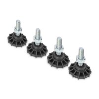 DIGITUS DN-19-FEET - Nivellierfüße für Netzwerk- und Serverschränke höhenverstellbar, Set= 4 Stück