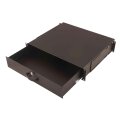 DIGITUS DN-19-KEY-2U-SW - 2HE abschl. Dokumentenabl. m. Griff 88x481x400 mm, Farbe schwarz (RAL 9005)