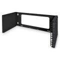 DIGITUS DN-19-PB-4U-SW - 4HE Wandmontage Patch-Halter,195x505x250 mm tiefenverstellbar, stapelbar, schwarz (RAL 9005)