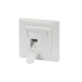 DIGITUS DN-93831 - Leerdose für Keystone Module, 80x80 Rahmen, 50x50 Zentralpl., Design Kompatibel