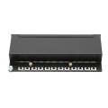 DIGITUS DN-91612SD-EA - Desktop CAT 6A, Patch Panel, geschirmt Klasse EA, 12-port RJ45, 8P8C, LSA