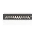 DIGITUS DN-91612SD-EA - Desktop CAT 6A, Patch Panel, geschirmt Klasse EA, 12-port RJ45, 8P8C, LSA