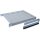 DIGITUS DN-97646 - 1HE Fachboden festeinbau für 800 mm tiefe Schränke 44x482x500 mm, einst. 500 bis 700 mm Tiefe, grau