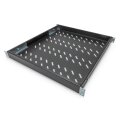 DIGITUS DN-97647 - 1HE Fachboden festeinbau für 800 mm tiefe Schränke 44x482x500mm, einst. 500 bis 700 mm Tiefe, schwarz