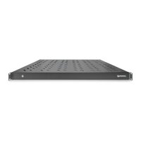 DIGITUS DN-97649 - 1HE Fachboden festeinb. für 1000 mm tiefe Schränke 44x482x700mm, einst.700 bis 900 mm Tiefe,schwarz