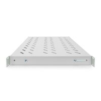 DIGITUS DN-97644 - 1HE Fachboden festeinbau für 600 mm tiefe Schränke 44x482x350 mm, einstl. 350 bis 550 mm Tiefe, grau