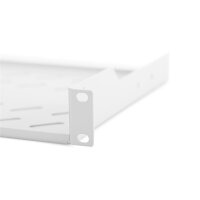 DIGITUS DN-97609 - 1HE Fachboden festeinbau f. Schr. ab 400 mm Tiefe 45x483x250 mm, bis 15 kg, grau (RAL 7035)