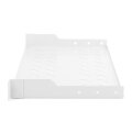 DIGITUS DN-97609 - 1HE Fachboden festeinbau f. Schr. ab 400 mm Tiefe 45x483x250 mm, bis 15 kg, grau (RAL 7035)