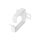DIGITUS DN-19-ORG-1 - 1HE Kabelmanagement Ring, 44x60 mm 10 Stück, Farbe Grau (RAL 7035)