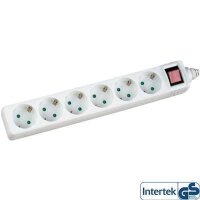 InLine® Steckdosenleiste, weiß, 6-fach, 6x...