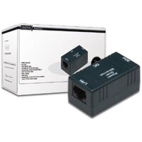 PoE Passiv Wandbefest.Dose RJ45BU - DC BU / RJ45BU