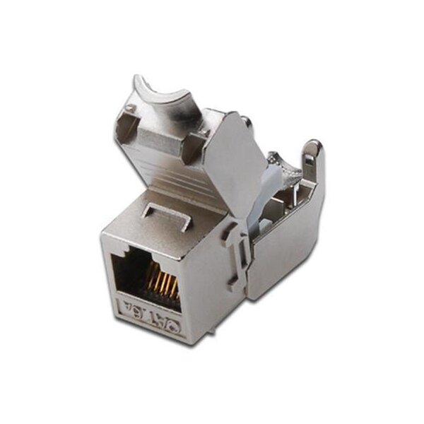 Keystone Jack CAT.6a RJ45 STP Toolless, Re-Embedded