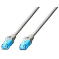 Patchkabel Cat.5e 1m U/UTP GRAU Premium Line AWG26/7