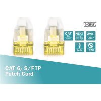 DK-1644-A-150 - CAT 6A S-FTP Patchkabel, Cu, LSZH AWG 26/7,  15 m,  Grau