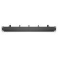 DIGITUS DN-97602 - 1HE Kabelrangierpanel 5x Kabelringe 40x60 mm, Farbe schwarz (RAL 9005)